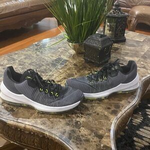 Nike Black and Green Men's Sneakers